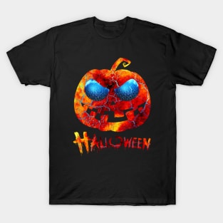 Happy Halloween Pumpkin Design T-Shirt